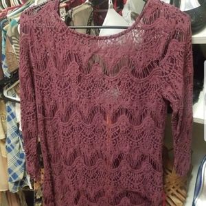 Gimmicks by BKE Lace Blouse